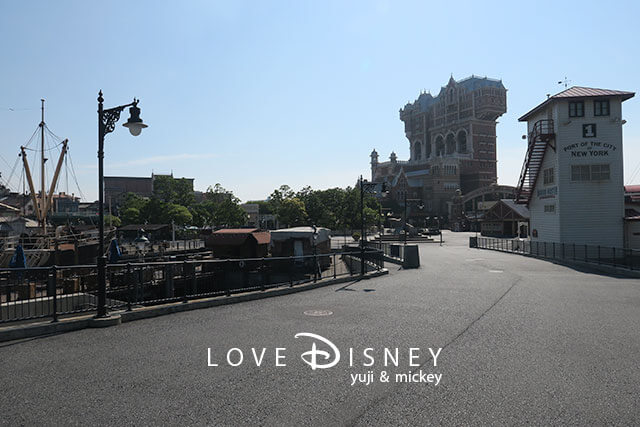 運営再開後の東京ディズニーシー（S.S.コロンビア号前）