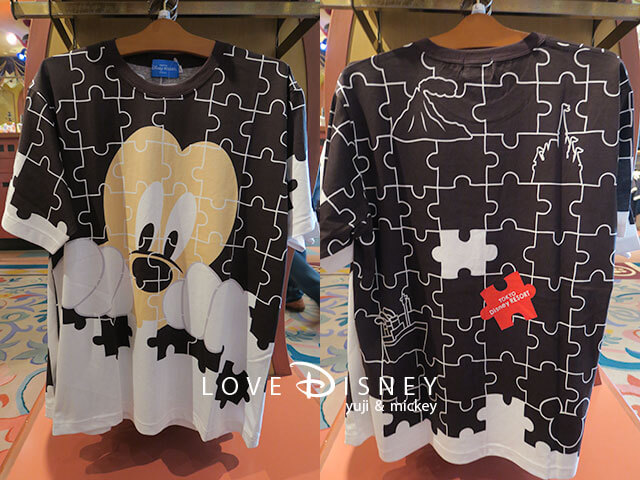 ミッキーパズル（TDR2020年夏、Tシャツ）表/裏