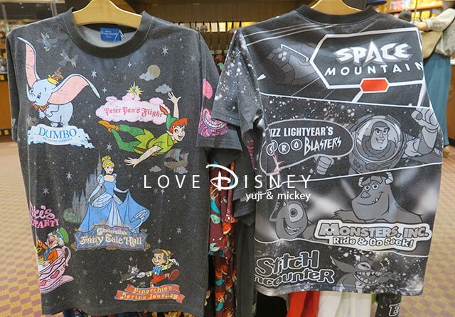 東京ディズニーランドにあるアトラクションをイメージ（TDR2020年夏、Tシャツ）