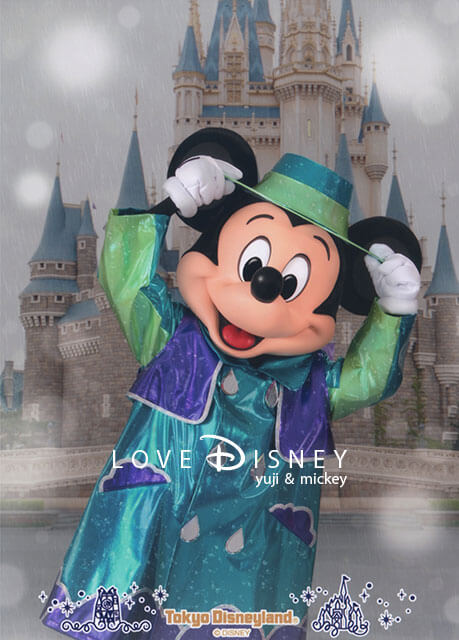 TDL、雨の日限定ディズニースナップフォト、雨の日限定（ミッキー）