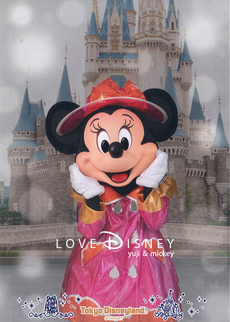 TDL、雨の日限定ディズニースナップフォト、雨の日限定（ミニー）