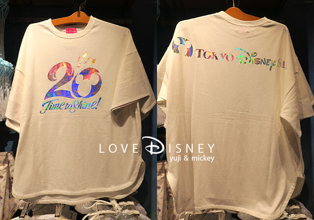 TDS20周年グッズ、レディースTシャツ