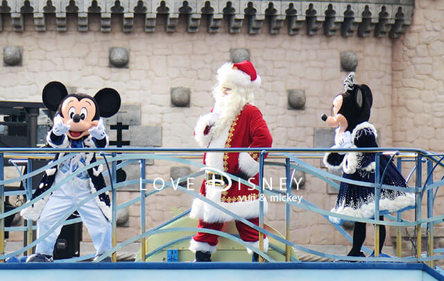 ミッキー＆フレンズのハーバーグリーティング： ディズニー・クリスマス（クリスマス・ウィッシュバージョン）ミッキー、サンタ、ミニー
