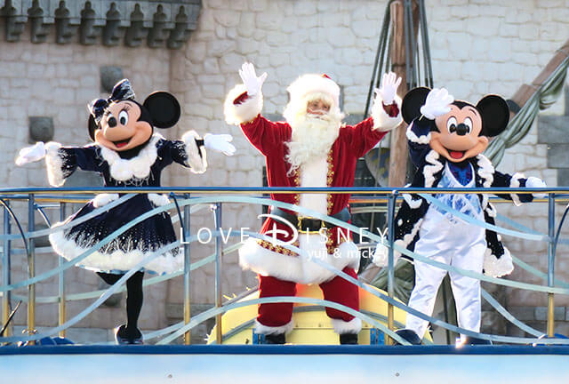 ミッキー＆フレンズのハーバーグリーティング： ディズニー・クリスマス（クリスマス・ウィッシュバージョン）ミニー、サンタ、ミッキー