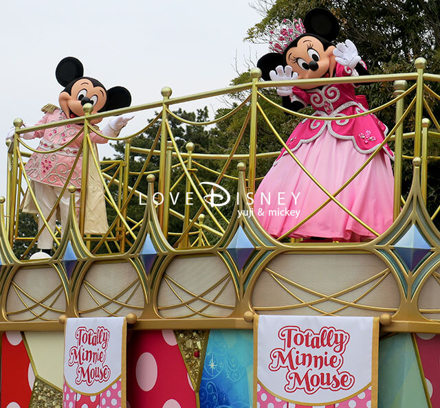 ミニー＆フレンズのグリーティングパレード：トータリー・ミニーマウス（ディズニー・プリンセス・デイズ）トゥーンタウン（1回目公演）ミッキー＆ミニー