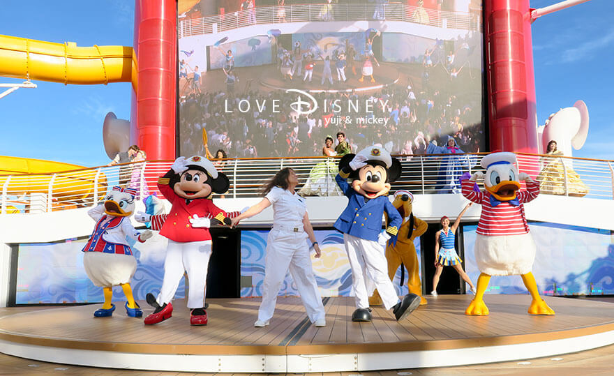 ディズニークルーズ・ウィッシュ号、出航パーティー（Set Sail on a Wish）出航カウントダウン