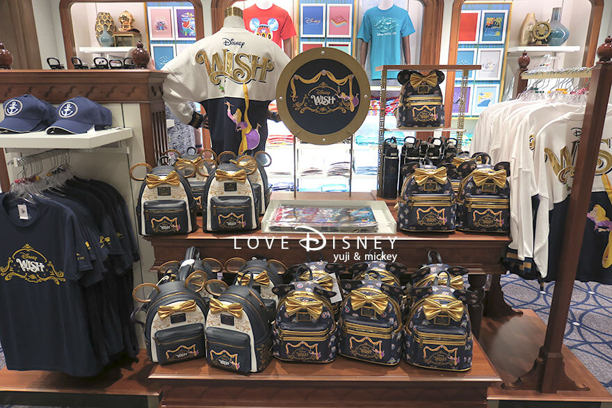 ディズニークルーズ・ウィッシュ号、ショップ（ミッキーズ・メインセイル）グッズ
