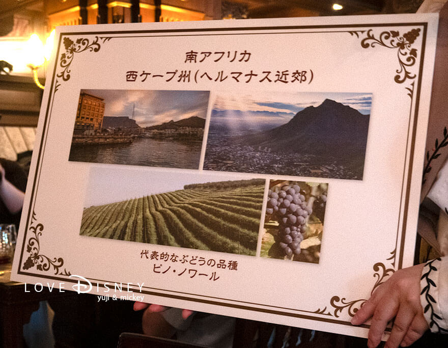 東京ディズニーシー、レストラン「テディ・ルーズヴェルト・ラウンジ」フード＆ワイン・フェスティバル（ニュートンジョンソン、南アフリカ、ピノノワール）