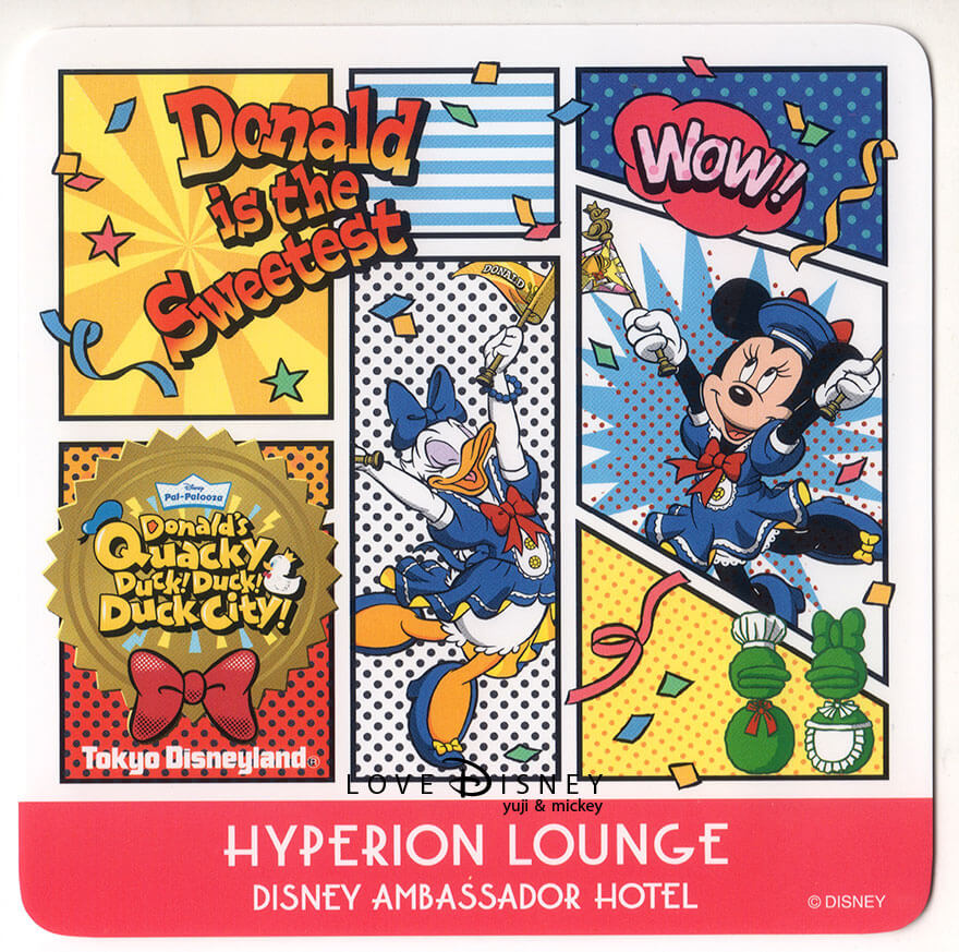 「ディズニー・パルパルーザ、ドナルドのクワッキー・ダック！ダック！ダックシティ！」スペシャルドリンク（コースター付き）後期