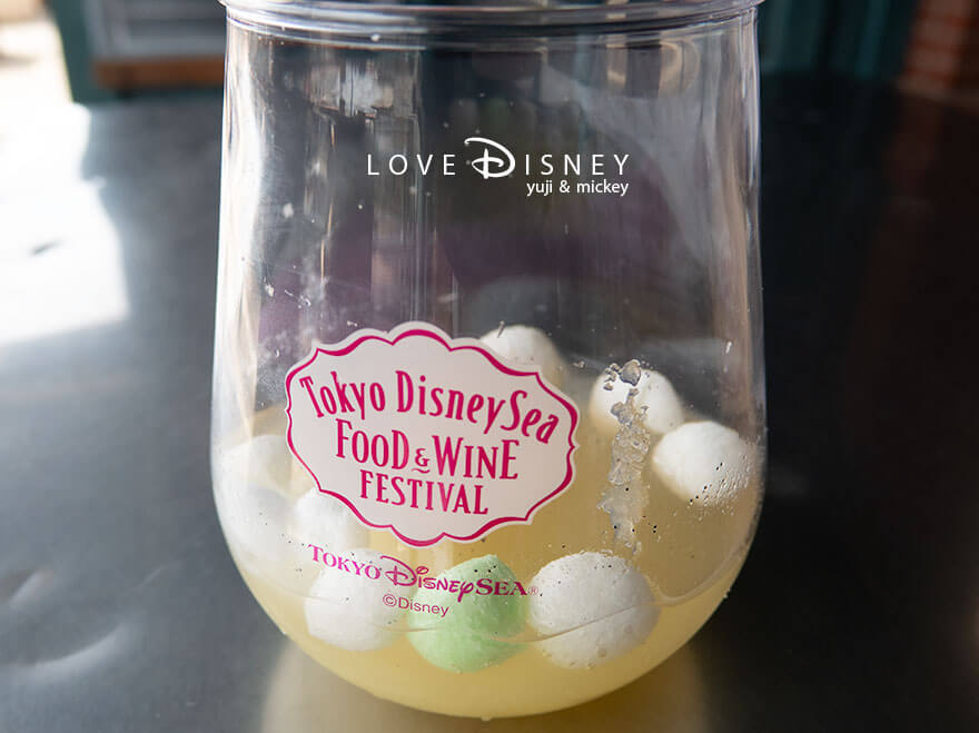 東京ディズニーシー・フード＆ワイン・フェスティバル、レストラン櫻テラス席（日本酒カクテル）