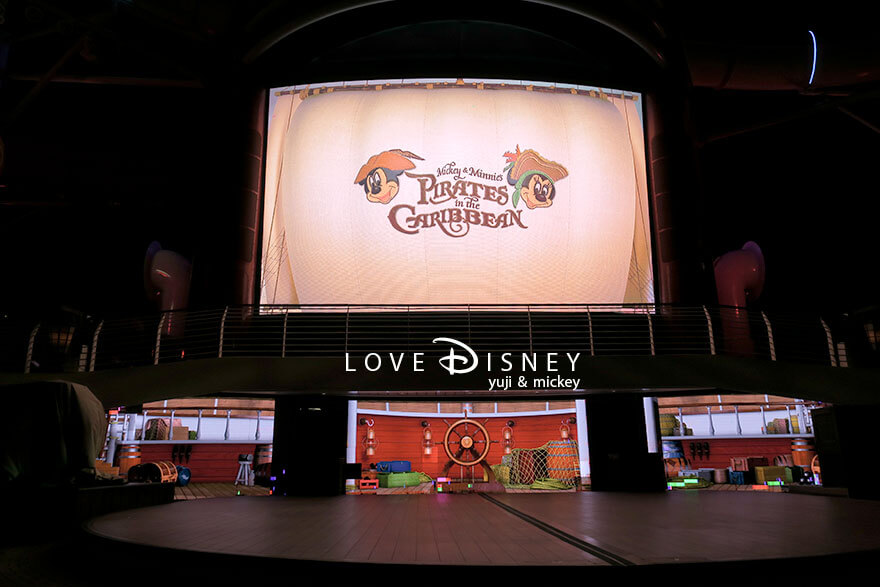 ディズニークルーズ、ウィッシュ号、パイレーツナイト(骸骨)