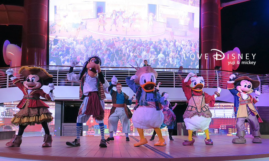 ディズニークルーズ、ウィッシュ号、パイレーツナイト、