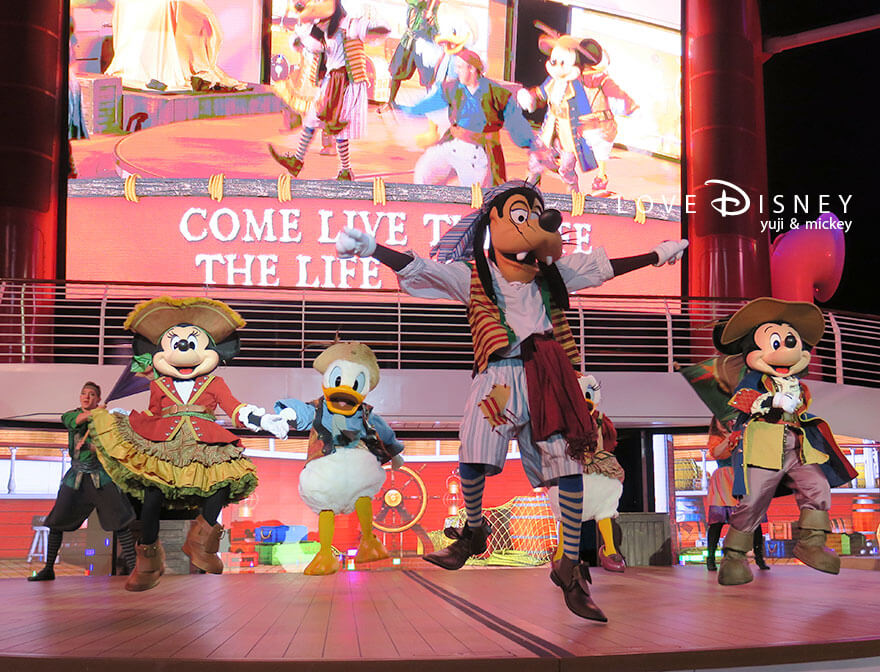 ディズニークルーズ、ウィッシュ号、パイレーツナイト、フィナーレ