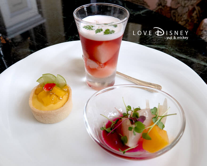 東京ディズニーランドホテル、ドリーマーズラウンジ「ワンス・アポン・ア・ドリームセット」ラプンツェル、サンドウィッチ&オードヴル
