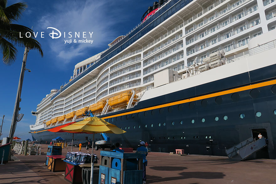 ディズニークルーズ、ウィッシュ号、キャスタウェイ・ケイ、船の周り