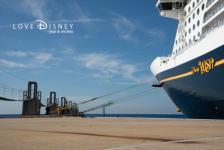 ディズニークルーズ、ウィッシュ号、キャスタウェイ・ケイ、船の周り