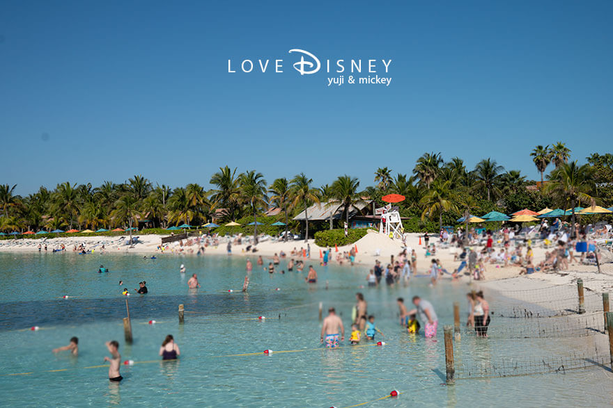 ディズニークルーズ、ウィッシュ号、キャスタウェイ・ケイ、ファミリービーチ(その1)