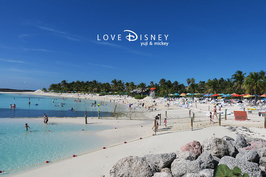 ディズニークルーズ、ウィッシュ号、キャスタウェイ・ケイ、ファミリービーチ(その2)