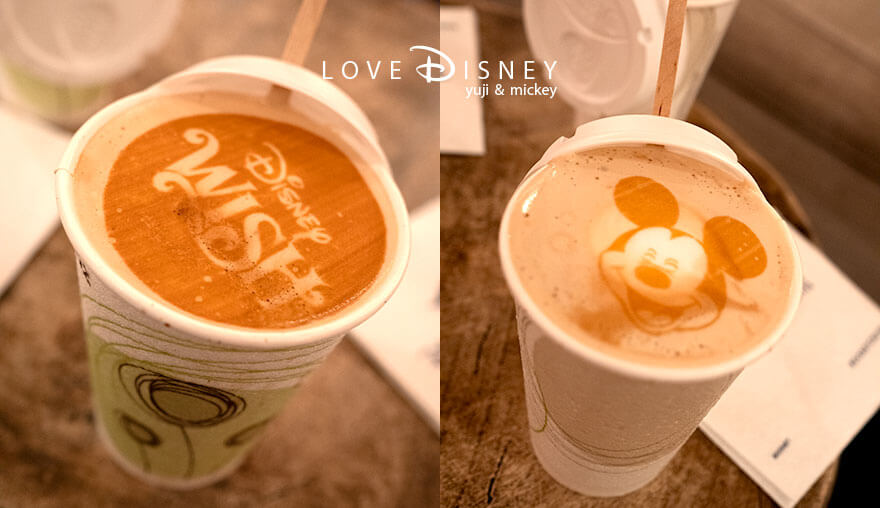 ディズニークルーズ・ウィッシュ号、レストラン、コーブカフェ（カフェラテ）