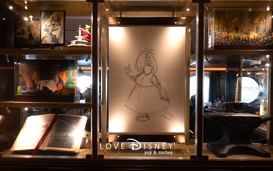 ディズニークルーズ・ウィッシュ号、朝食、レストラン「1923」店内装飾（その4）