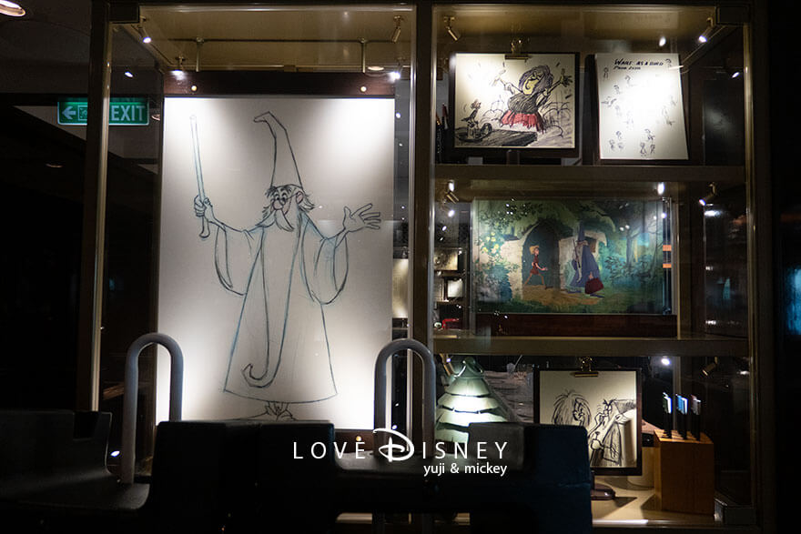ディズニークルーズ・ウィッシュ号、朝食、レストラン「1923」店内装飾（その13）
