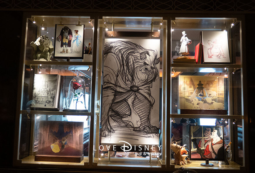 ディズニークルーズ・ウィッシュ号、朝食、レストラン「1923」店内装飾（その17）