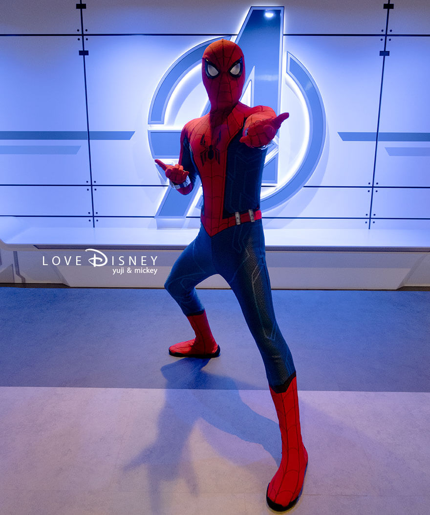 ディズニークルーズ・ウィッシュ号、キャラクターグリーティング、スパイダーマン
