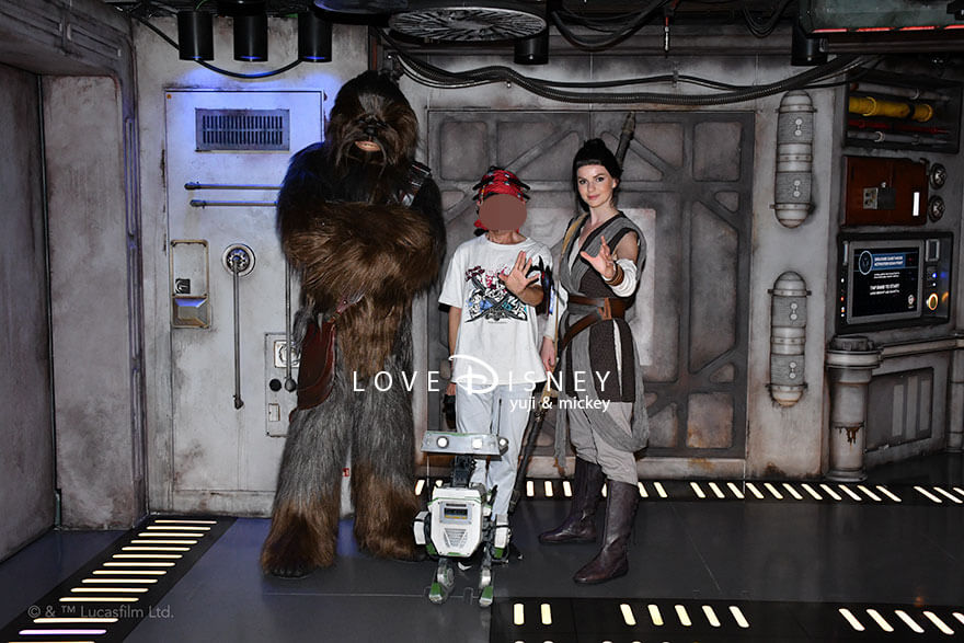 ディズニークルーズ・ウィッシュ号、キャラクターグリーティング、スター・ウォーズのキャラとの写真