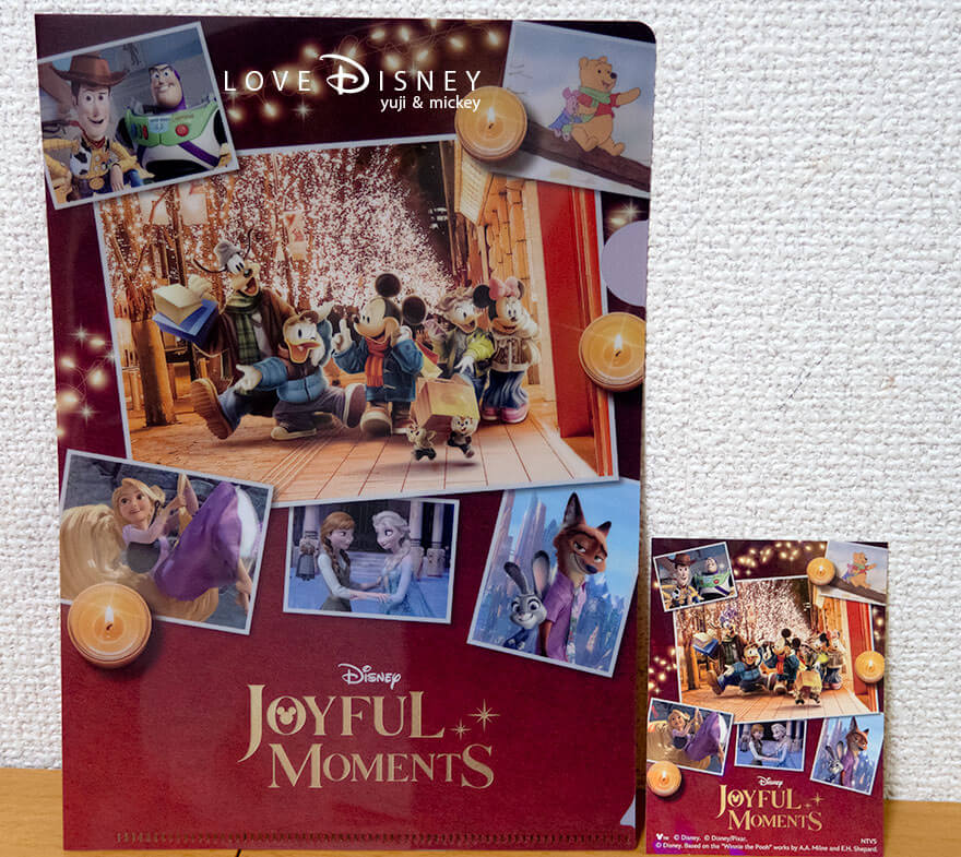 MARUNOUCHIBRIGHTHOLIDAY2025「DisneyJOYFULMOMENTS」オリジナルクリアファイル（A5サイズ）/ オリジナルホログラムステッカー