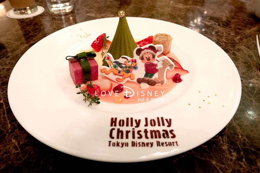 東京ディズニーランドホテル、ドリーマーズ・ラウンジ「ディズニー・クリスマス2025、ディナーセット」デザート