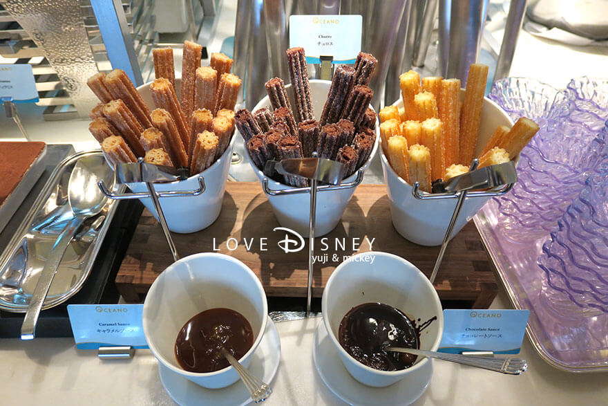 東京ディズニーシー・ホテルミラコスタ、オチェーアノ、イヤーエンド＆ニューイヤーブッフェ、デザート（チュロス）