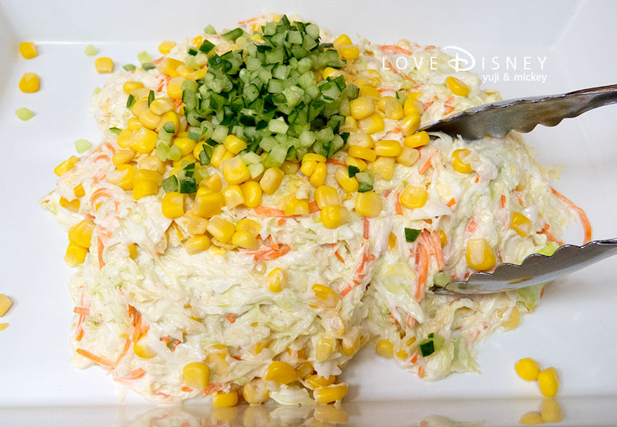 東京ディズニーランド、クリスタルパレス・レストラン、「ディズニー・パルパルーザ、ミニーのファンダーランド」冷たい料理(コールスロー)