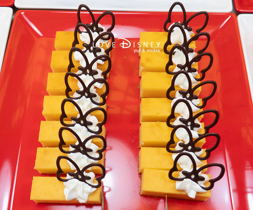 東京ディズニーランド、クリスタルパレス・レストラン、「ディズニー・パルパルーザ、ミニーのファンダーランド」デザート(チーズケーキ)