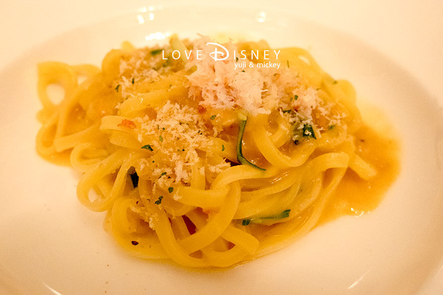 東京ディズニーランドホテル、ドリーマーズ・ラウンジ、ワンス・アポン・ア・ドリームセット（オーロラ姫）パスタ
