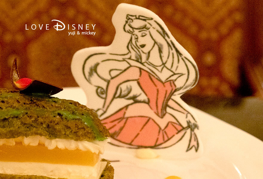 東京ディズニーランドホテル、ドリーマーズ・ラウンジ、ワンス・アポン・ア・ドリームセット、デザート（オーロラ姫の砂糖菓子）