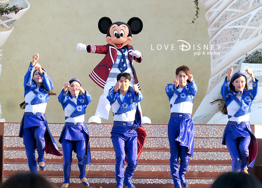 東京ディズニーシー開園25周年エンターテイメント「ダンス・ザ・グローブ！」オープニング（ミッキー）その1