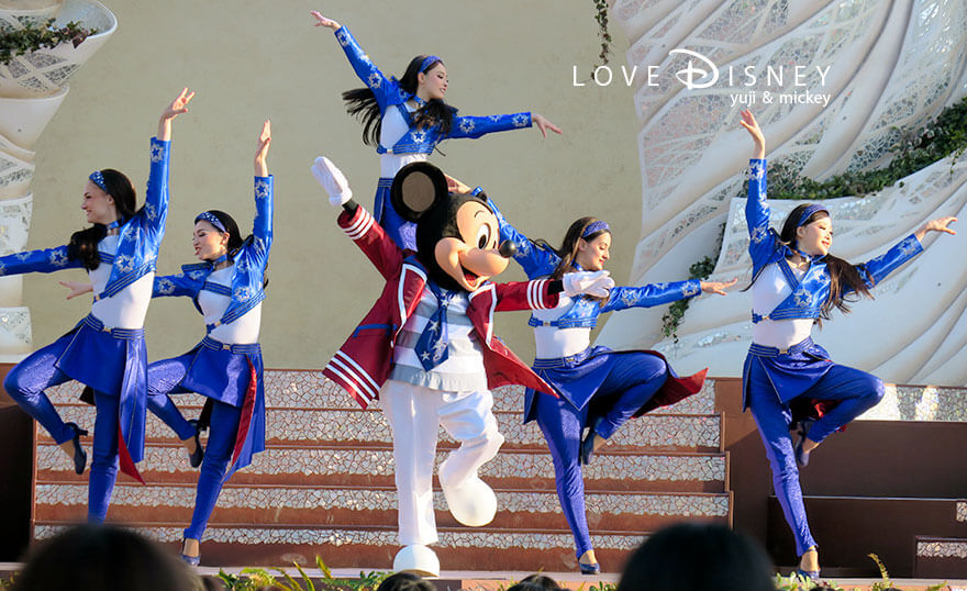 東京ディズニーシー開園25周年エンターテイメント「ダンス・ザ・グローブ！」オープニング（ミッキー）その3