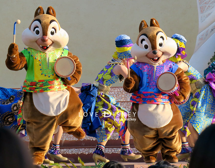 東京ディズニーシー開園25周年エンターテイメント「ダンス・ザ・グローブ！」チップ＆デール（その2）