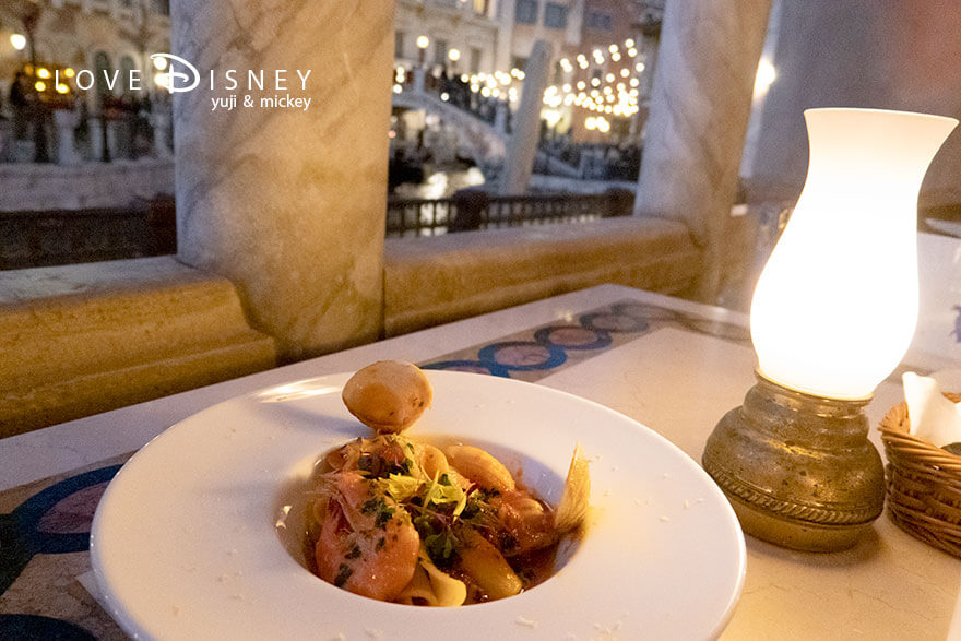 東京ディズニーシー「ディズニーストーリービヨンド」スペシャルメニュー、リストランテ・ディ・カナレット、スペシャルパスタセット(パスタ)