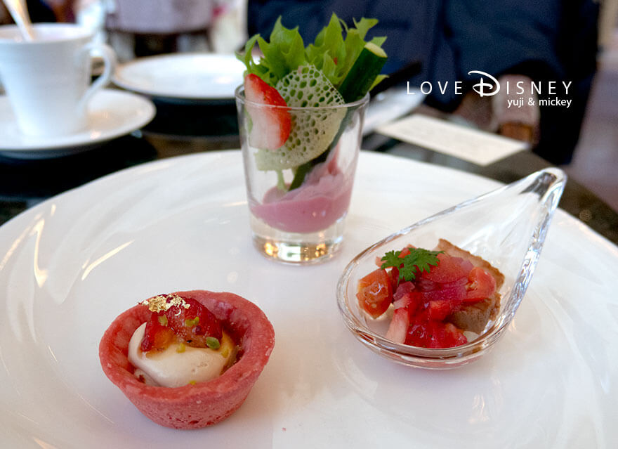 東京ディズニーランドホテル、ドリーマーズ・ラウンジ、「ディズニー・パルパルーザ2026、ミニーのファンダーランド、スペシャルセット」オードヴル（その2）
