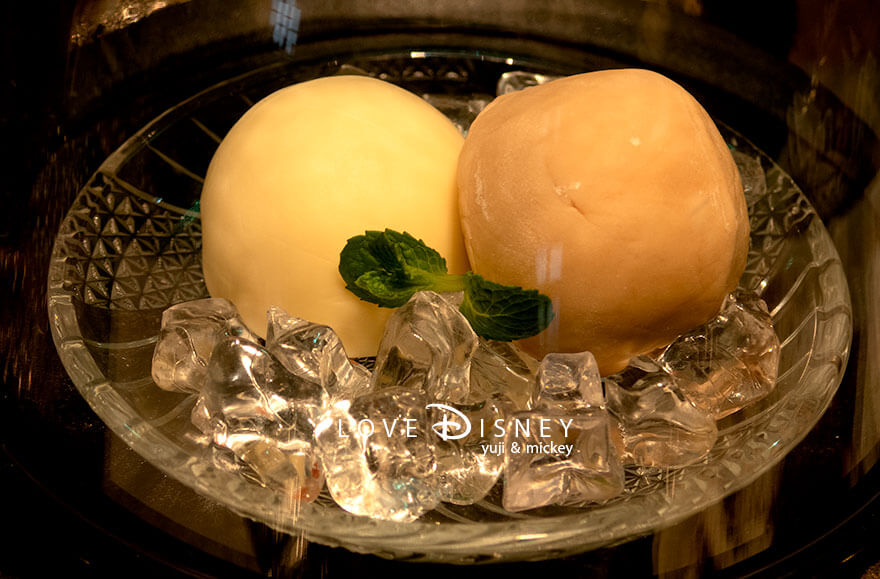東京ディズニーシー・ホテルミラコスタ「オチェーアノ」ブッフェ、デザート（リンゴジェラート/キャラメルジェラート）