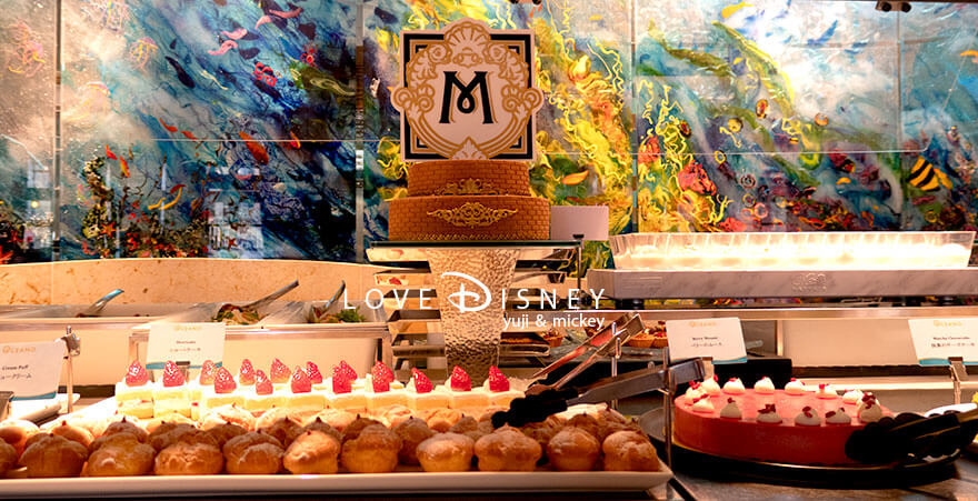 東京ディズニーシー・ホテルミラコスタ「オチェーアノ」ブッフェ、店内のデコレーション（その1）