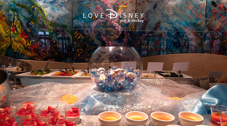 東京ディズニーシー・ホテルミラコスタ「オチェーアノ」ブッフェ、店内のデコレーション（その2）