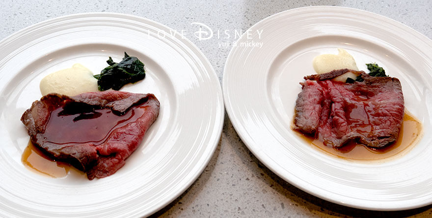 東京ディズニーシー・ホテルミラコスタ「オチェーアノ」ブッフェ、温かい料理（ローストビーフ）
