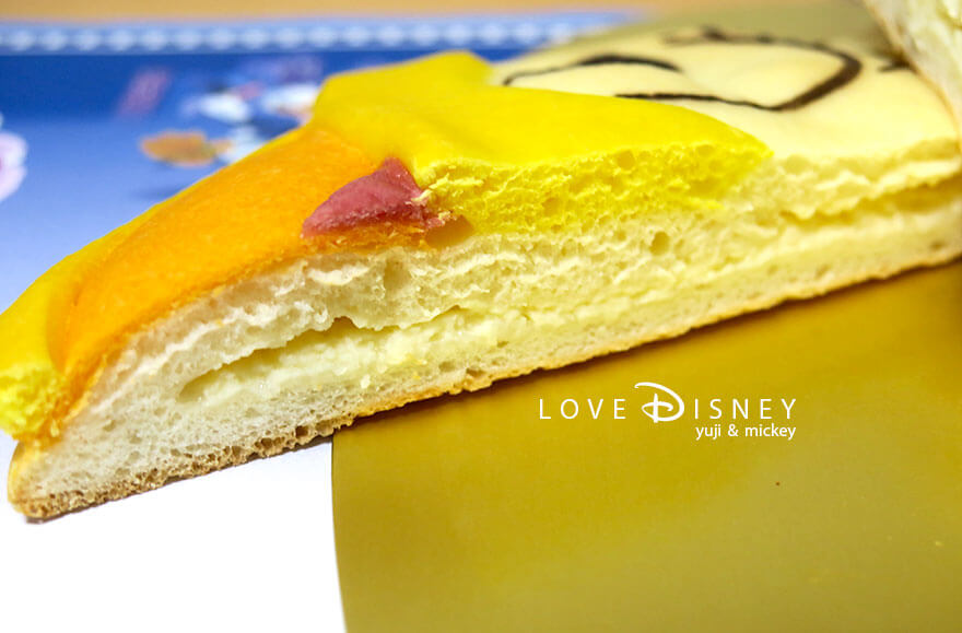 ディズニーアンバサダーホテル「チックタック・ダイナー」スペシャルブレッド（デイジー）桃とチーズクリームのブレッド
