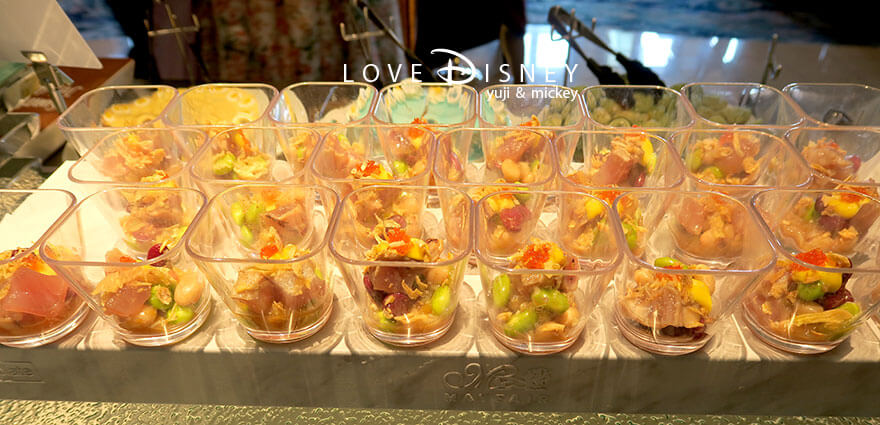 オチェーアノ TDS25周年ブッフェ マグロと豆のサラダ