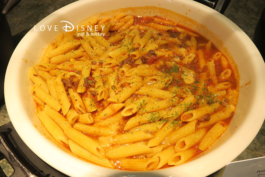 オチェーアノ TDS25周年ブッフェ ミートソースペンネ