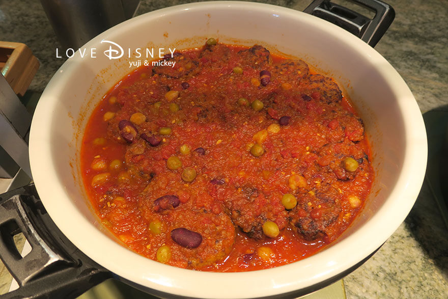 オチェーアノ TDS25周年ブッフェ ハンバーグトマトソース