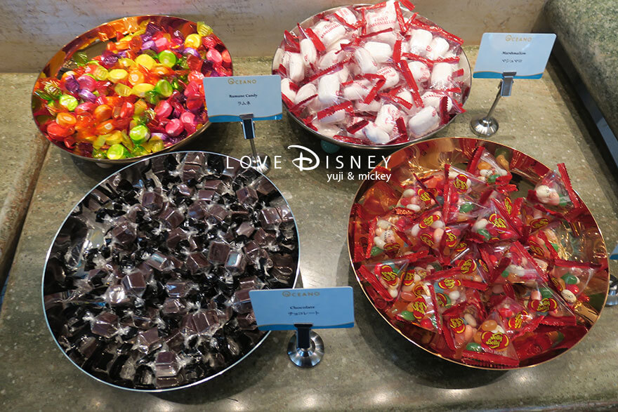 オチェーアノ TDS25周年ブッフェ ラムネ マシュマロ チョコレート ジェリービーンズ