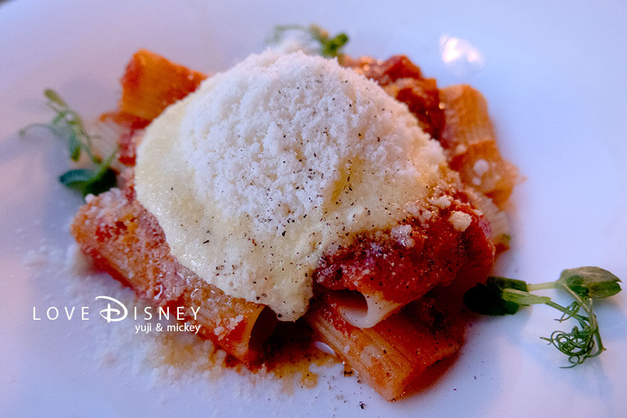 リストランテ・ディ・カナレット フード&ワイン・フェスティバル シェフズ・イマジネーション パスタ リガトーニトマトのカルボナーラ風